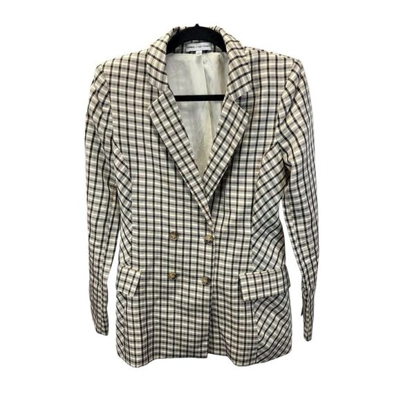 NWOT EXPRESS X NEGIN MIRSALEHI MIXED PLAID BOYFRIEND BLAZER JACKET SMALL - Picture 6 of 14